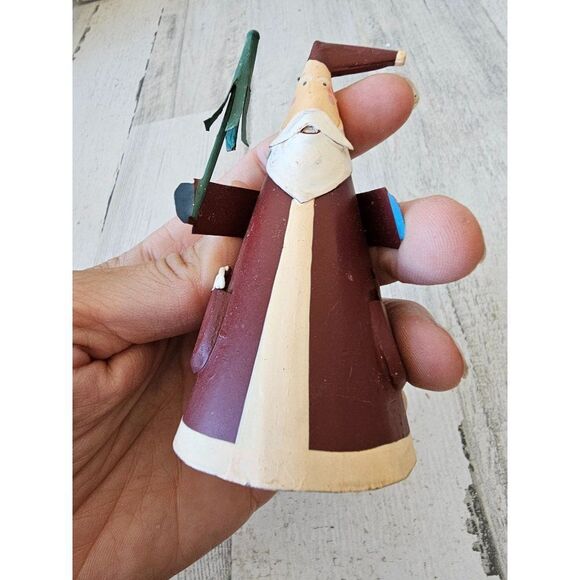 Metal Santa tree teddy bear ornament unique Xmas - Picture 7 of 8